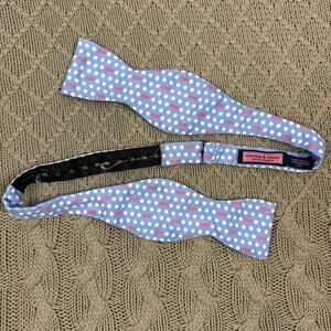 Vineyard Vines Kids' Blue Polka Dot Bow Tie Adjustable Sizing
